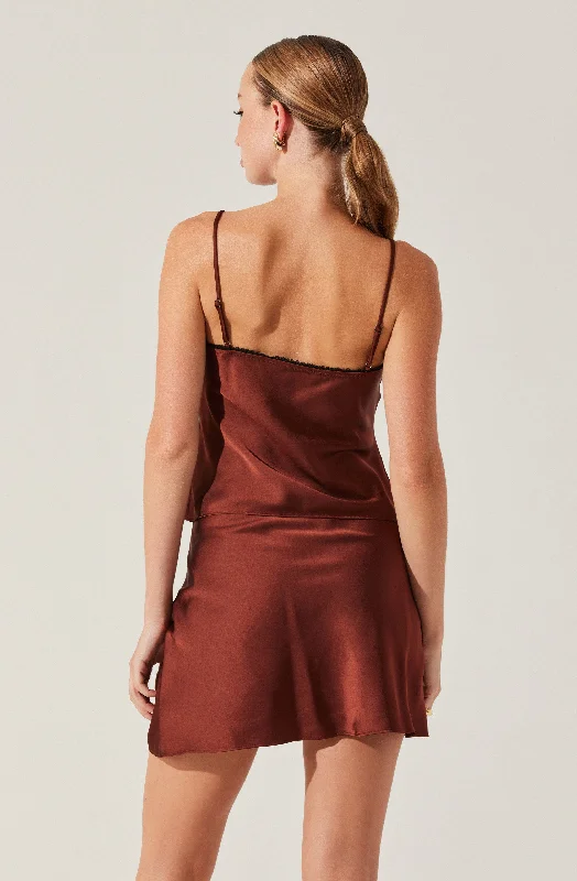 satin-lace-trim-skirt