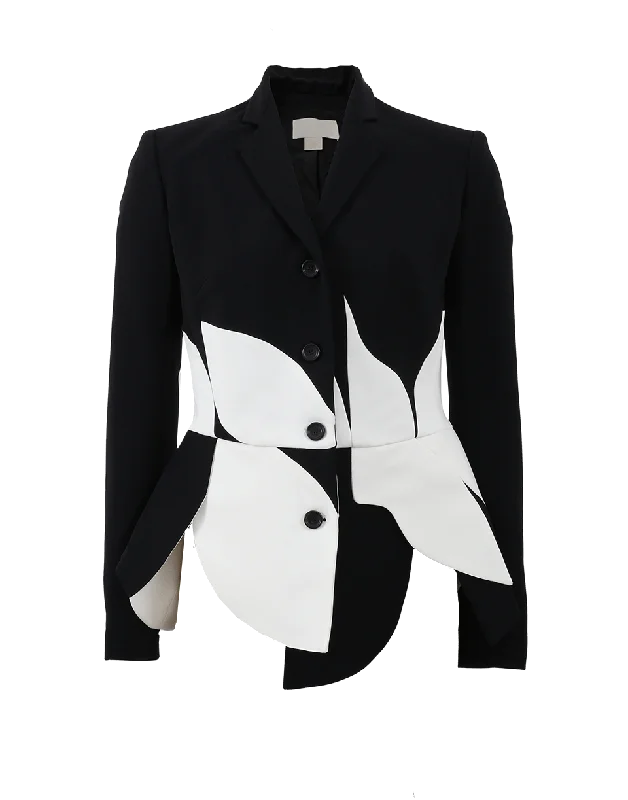 Peplum Button Front Jacket