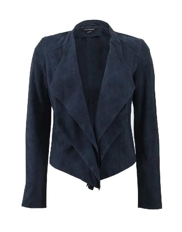 Suede Cascade Blazer