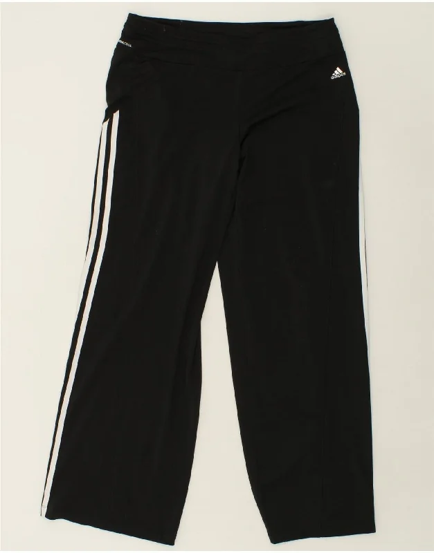 ADIDAS Womens Climacool Tracksuit Trousers UK 12 Medium  Black Polyester