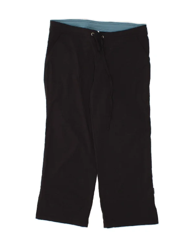 PRANA Womens Tracksuit Trousers UK 14 Medium Black