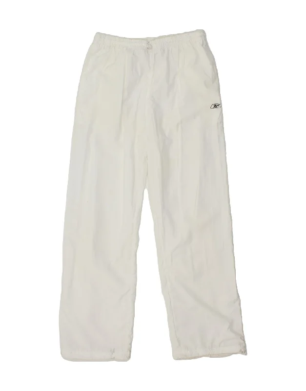 REEBOK Womens Tracksuit Trousers UK 16 Large White