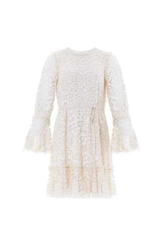 Annie Sequin Tiered Mini Dress