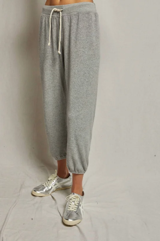 Gogo Loop Terry Jogger In Heather Grey