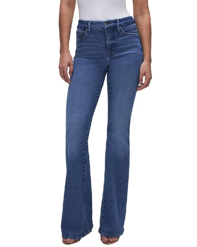 GOOD AMERICAN Good Legs Indigo Flare Jean