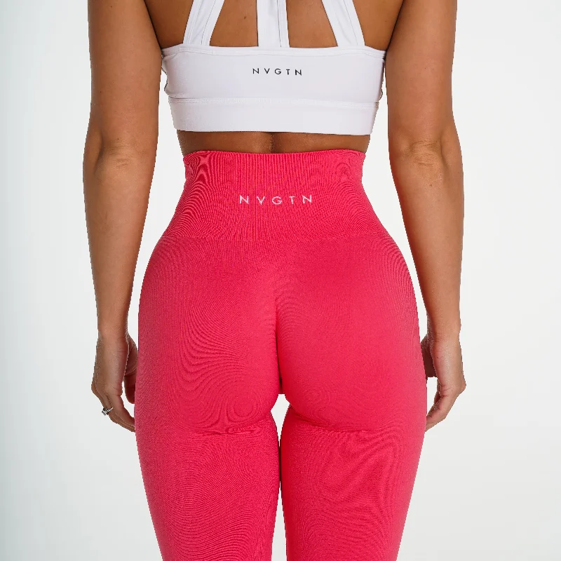 Hawaiian Pink Solid Seamless Leggings