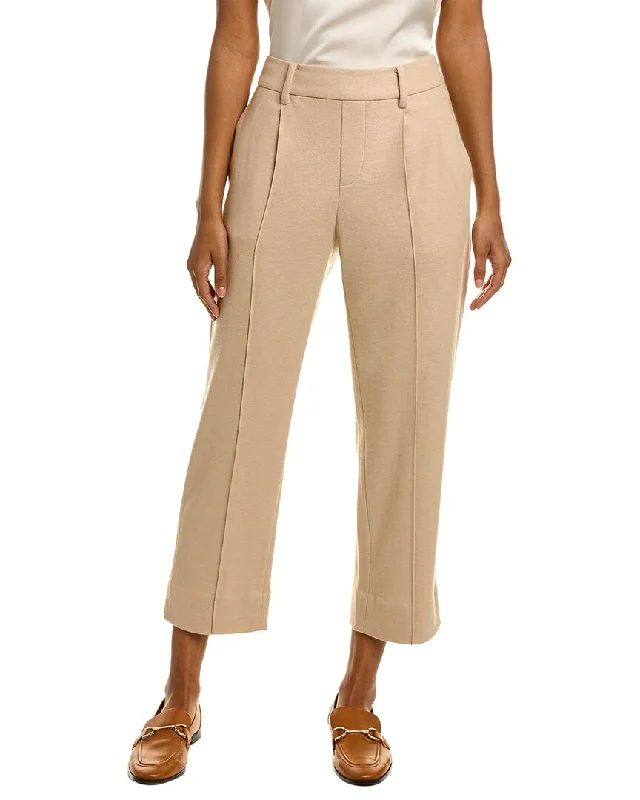 Vince Cozy Pintuck Wool-Blend Pant