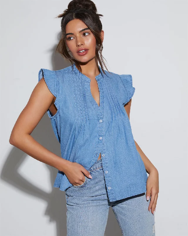 ajay-denim-short-sleeve-blouse
